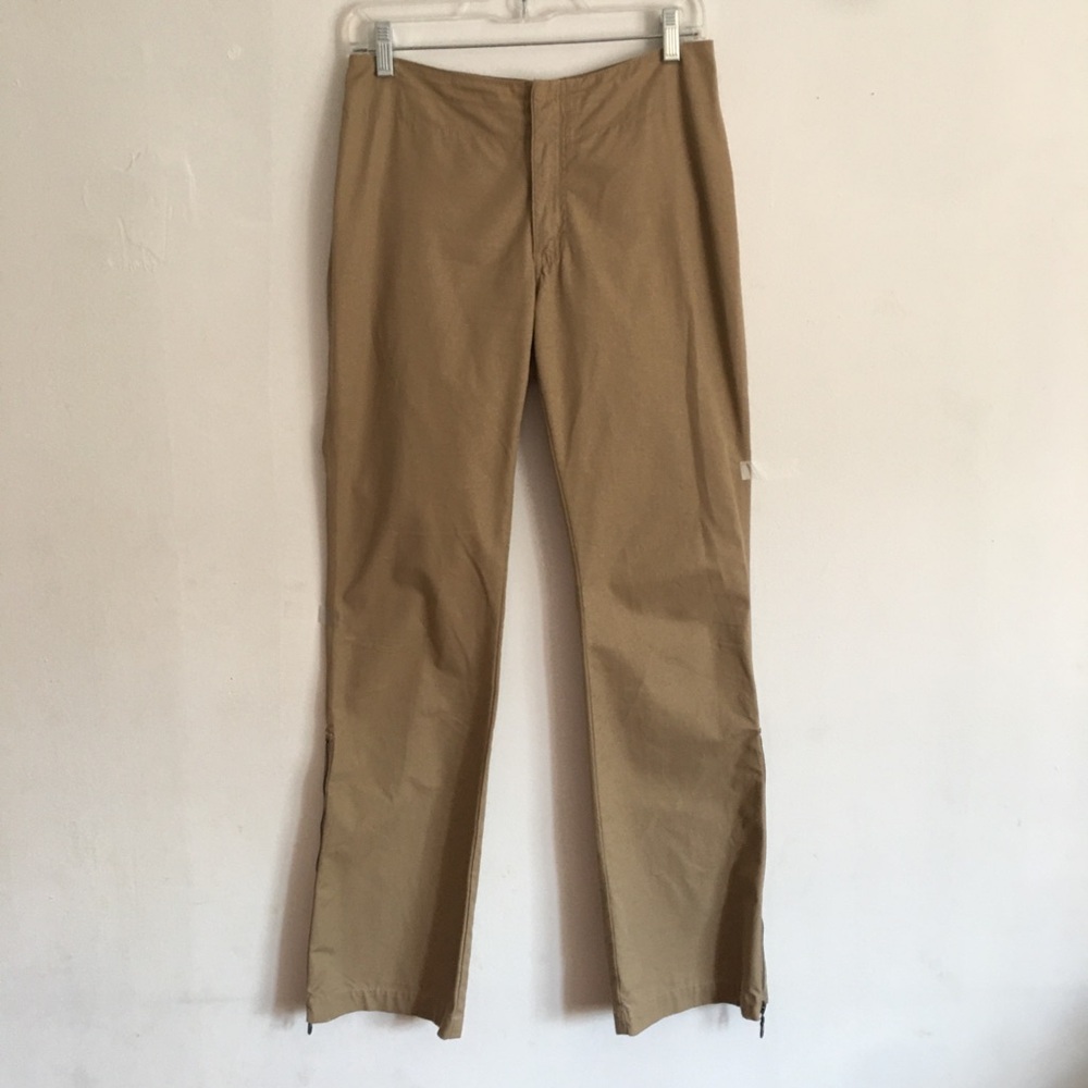 Gap Tan Zipper Bootcut Flare Khaki Pants: Size 4